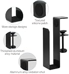No-Drill Desk Side Laptop Mount, Adjustable Metal Hanging Stand, Space-Saving Holder for Laptops, Books, Documents & Cables