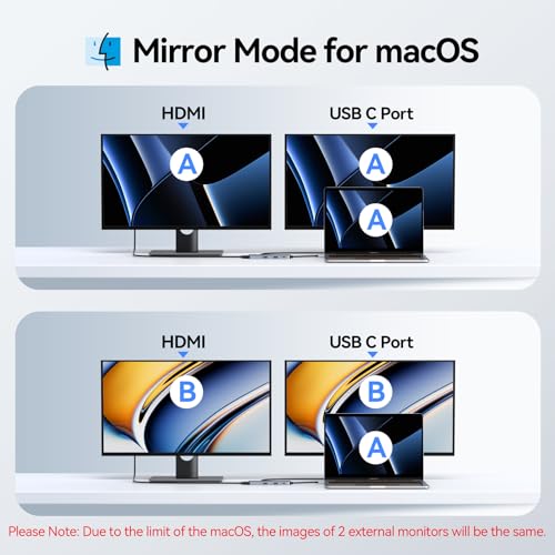 Image of USB-C Hub HDMI Adapter for MacBook Pro /Air, 8-in-1 USB-C Video Hub with HDMI 4K@60Hz, SD /TF, USB-C Data Port, 100W PD, USB 3.0, USB-C Dongle Compatible with Dell XPS /Lenovo Thinkpad /HP /Surface /Yoga