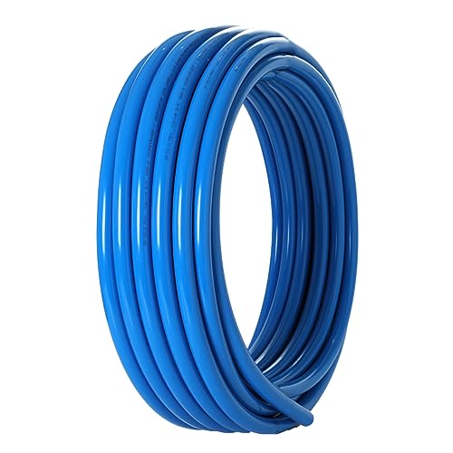 GUOFIS 1 Inch PEX-B Pipe, 1Roll x 100 Feet Length Blue PEX T...