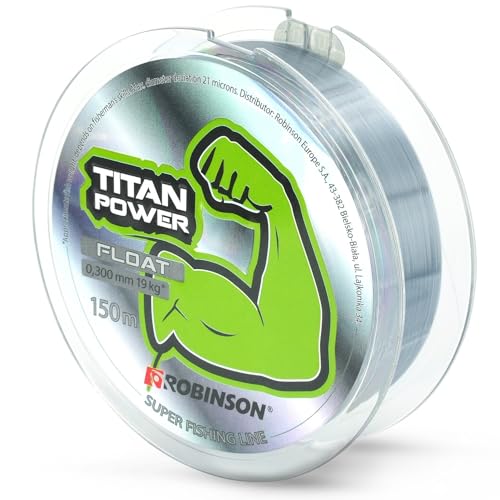 ROBINSON Monofile Angelschnur Nylon - 150m - leicht zu Knoten - Geringe Dehnung & reißfest Abriebfest Transparent/Hellgrau/Braun Spinning/Pose/Feeder (Hellgrau - Pose 0 300mm - 19kg)