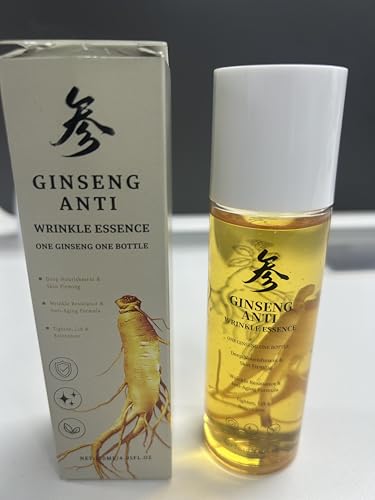 Ginseng Essence Anti Wrinkle Essence Water, Ginseng Serum Extract Liquid Essential Oil, Firming...