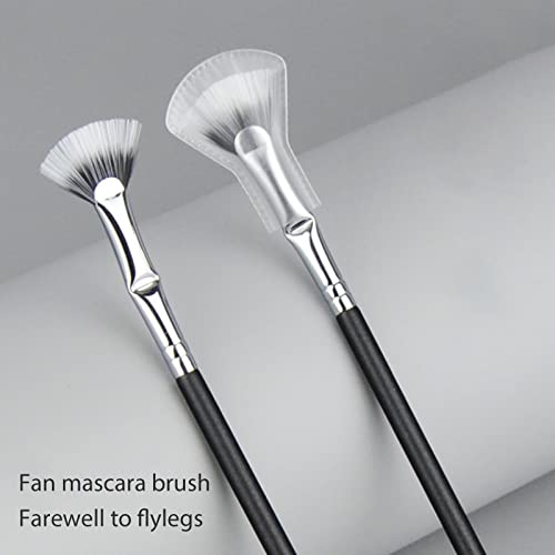 image for znvwki Dolly Mascara Fan Brush, Fan Brush for Eyelashes, Angled Fan Sh