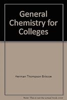 General Chemistry For Colleges B0007IZ398 Book Cover