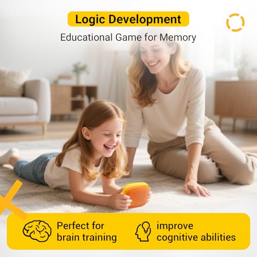 image for BearHonie 4-in-1 Handheld Tic Tac Toe Game Portable Electronic Board G