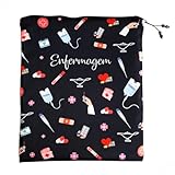 Matellasse - Porta Jaleco e Esteto Organizador de bolsa Necessaire Personalizado Biomedicina Fisioterapia Medicina Veterinária Enfermagem Odontologia Nutrição (ENFERMAGEM)