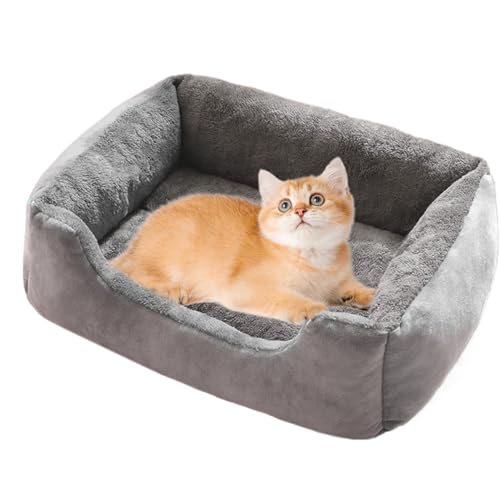 Generico Cuccia per Cani Lavabile,Cucce Morbide Rilassanti con Fondo Antiscivolo | Avvolgente in Peluche per Sonno Caldo per Animali Domestici da Interno Esterno per Soggiorno Balcone Gabbia Terrazzo