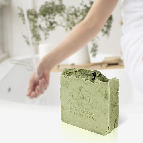 Relaxcation Olive Soap Bar With Organic Olive Oil And Olive Leaves - Anti-Aging And Antioxidant Natural Cold Process Soap Handmade In Usa' For Asin (Olive Soap Bar) #TOP6