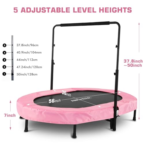 ANCHEER Trampoline for Kids, Toddler Trampoline Indoor Sports and Outdoor Games 56