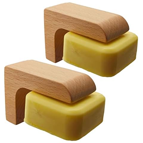(2sets) Wood Magnetic Bar Soap Holder for Shower Wall Cover