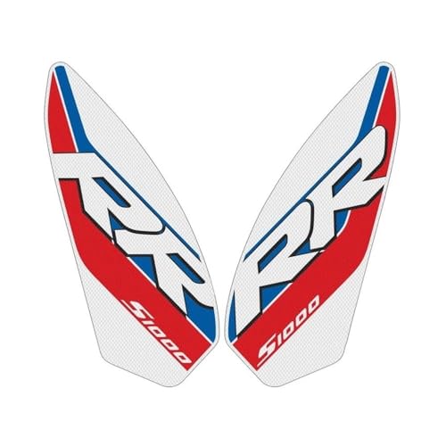 Autocollant Protection Réservoir S1000RR Coussinet Latéral Moto Antidérapant White