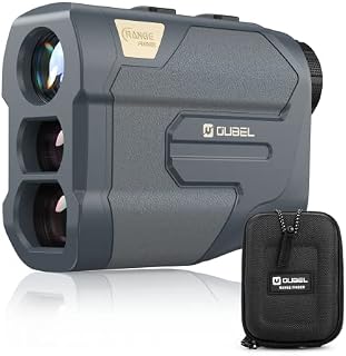 OUBEL Golf Range Finder 650 Yards with Slope, Manual Focus Adjustment Knobs,Continuous Scan, Flag Pole Locking Vibration, ±1 Yard Accuracy, 6X Magnification, Speed Measurement, Hunting