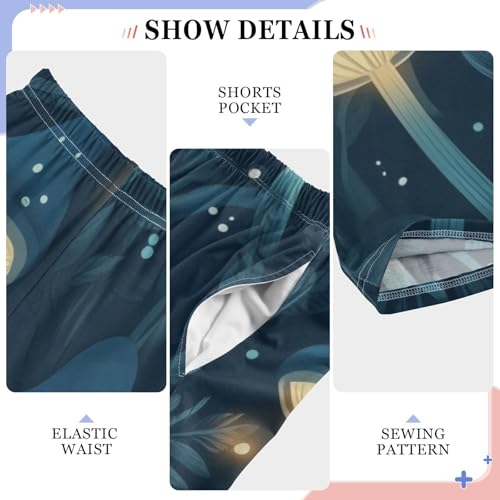 ZZXXB Bright Mushrooms Boys Long Pants Soft Trousers Elastic Waist Kids Lounge Bottoms with Pockets S-XL4