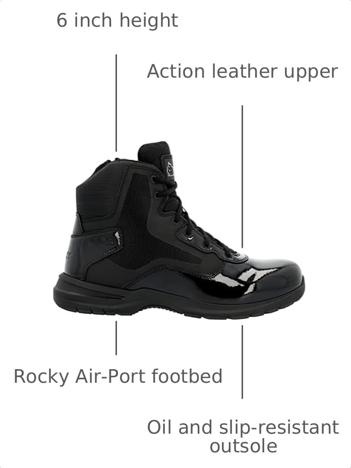 Image of ROCKY Cadet 6 inch Side Zip Public Service Boot