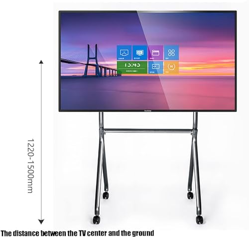 Soporte móvil para TV de piso ajustable para 30-60 pulgadas miniatura 5