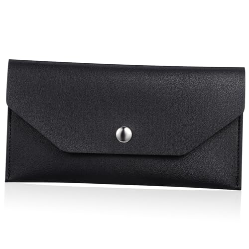 Elegant PU Leather Cash Envelope Wallet for Women Multi Functional Long Clutch Bag with Budget Dividers Lightweight and Portable Design