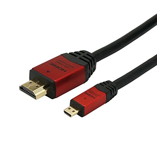ホーリック HDMIマイクロケーブル 5m レッド HDM50-073MCR ホーリック HDMIマイクロケーブル 5m レッド HDM50-073MCR