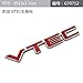 TTKLXJR 3D Metall VTEC Rouge Auto Auto Auto Autocollants Emblème Badge Trunk Fender Tuning pour Civic Spirior Accord CRV Avancier XRV Fit (Color Name : G70712)