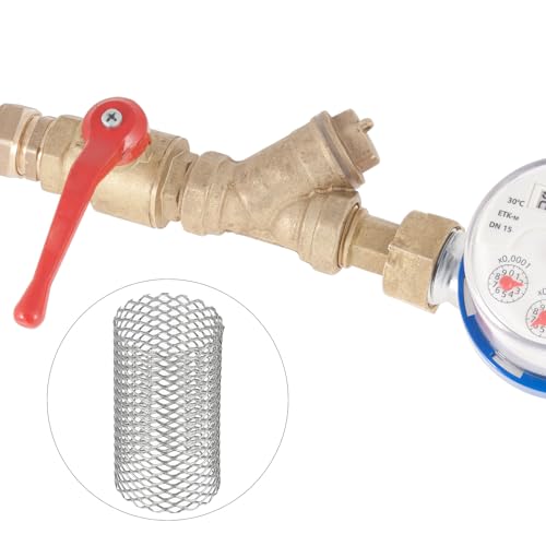 Image of PATIKIL 4 Pcs 18mm OD Strainer Mesh, 30mm H Screen Y Shaped Strainer Filter Valve Mesh Screen 304 Stainless Steel Strainer Mesh for Debris Pump Water Oil Separation