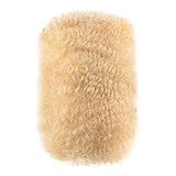 Linkmai Afro Bulk - Cabello humano 100 % natural, #613, 8 pulgadas, 30 g/1 onza para trenzas, Loc Fix, extensiones de rastas voluminosas y nudo torcido y hazlo tú mismo tu propio estilo