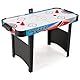 FANTASK Arcade-Stil Hockeytisch, Airhockey Tisch mit 2 Schiebern und 2 Pucks geliefert, Airhockey-Spieltisch mit mit LED-Anzeigetafel & 12V-Motor für Kinder Erwachsene, 130 x 61 x 76 cm