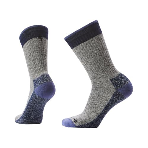 Smartwool, Men's, Everyday Rollinsville Crew Socks, Fossil/Navy, Large