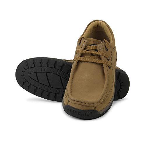 Image of Red Chief Genuine PDM Leather Casual Shoes for Men | Lace-Up Shoes for Men| RC2104