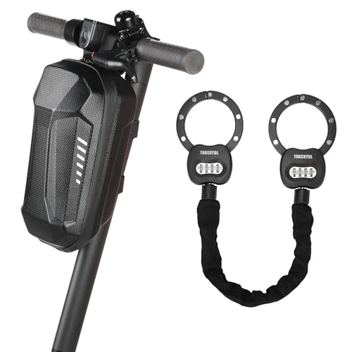 Image of Heavy Duty Scooter Lock - 8mm Anti-Theft Chain Lock with 3 Keys, 94cm Weatherproof Security Lock for Electric Scooters, Bikes, Motorcycles