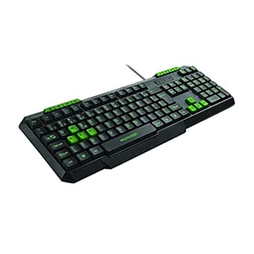 Teclado Gamer Multimídia Slim Verde Multi - TC243