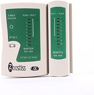 Zoostliss Network Cable Tester RJ45 RJ11 RJ12 UTP LAN Cable Tester Networking Tool
