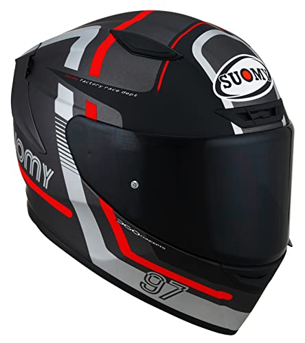 Suomy Track-1 Ninety Seven Casco integrale (nero/rosso/grigio), L (59)