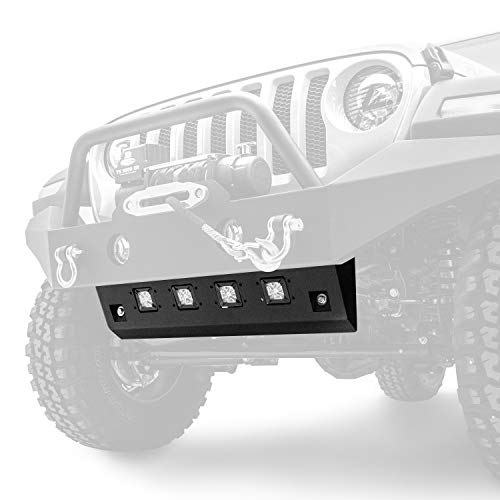 Image of LED Skid Plate for 2018-2025 Jeep Wrangler JL (will not fit bumpers with drop down winch, no LEDs included)