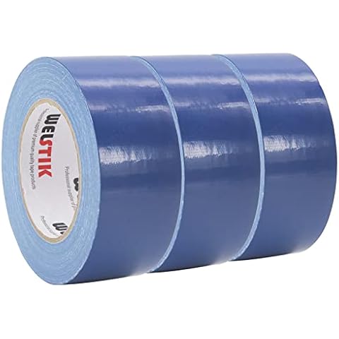 WELSTIK Cinta adhesiva profesional impermeable de tela azul Cover