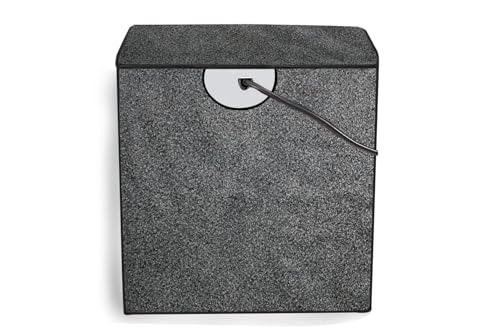 Image of The Furnishing Tree Waterproof and Dustproof PVC Washing Machine Cover Compatible for Voltas Beko 9 Kg Semi-Automatic Top Loading WTT90UHA /OK5B1B1S23, Sand Pattern Grey