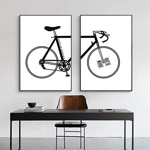 Vélo toile peinture affiches et gravures pour mur de chambre enfant 40x60cm - 3