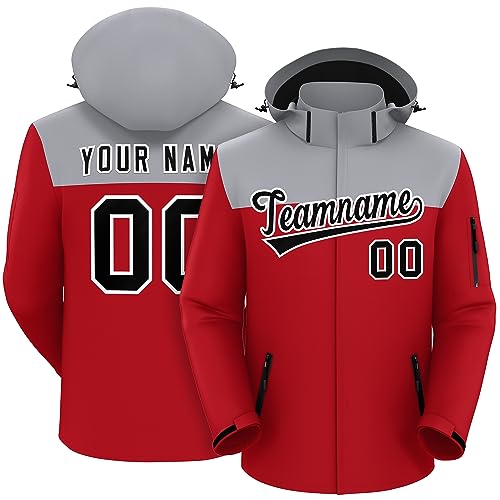 KXK Custom Jackets for Men Women Design Your Own Windbreaker Stitch Personalzied Hoodie with Name Number Logo