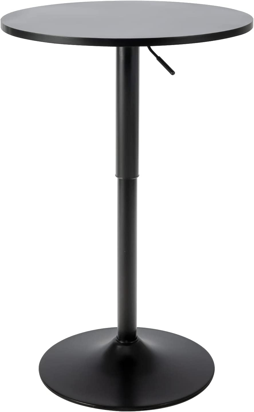 sunseen Round Pub Table, Adjustable Height MDF Top Bar