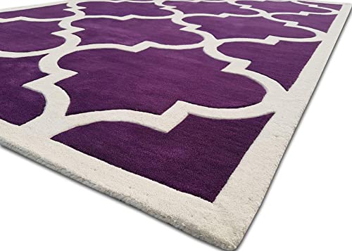 Image of Soft Pure Woolen Modern Collection Tufted Carpet for Living Room,Bedroom'Kitchen and Hall (9 X 12) Feet