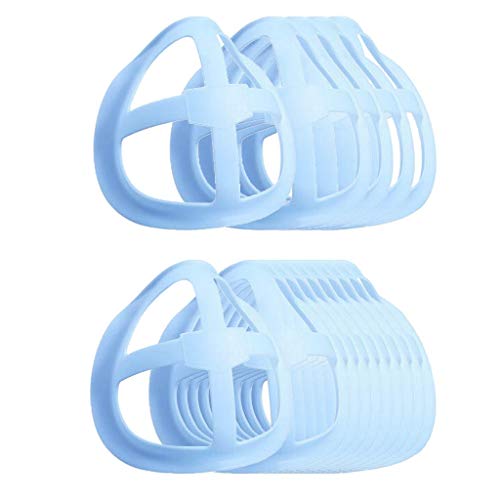 gazechimp Suporte De Proteção Para Batom 5/10 Reutilizável 3D Para Máscara Facial Respirável - Azul