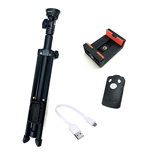 Acuvar 54" Inch Aluminum Extendable Monopod Tripod/Selfie Stick With Universal Smartphone Mount + Wireless Remote Control Camera Shutter For All Smartphones #TOP6