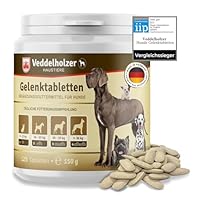 Veddelholzer VERGLEICHSSIEGER 2024 Hunde Gelenktabletten mit Grünlippmuschel Hund MSM & Teufelskralle Glucosamin & Kollagen 125 Kapseln Hunde Leckerlis
