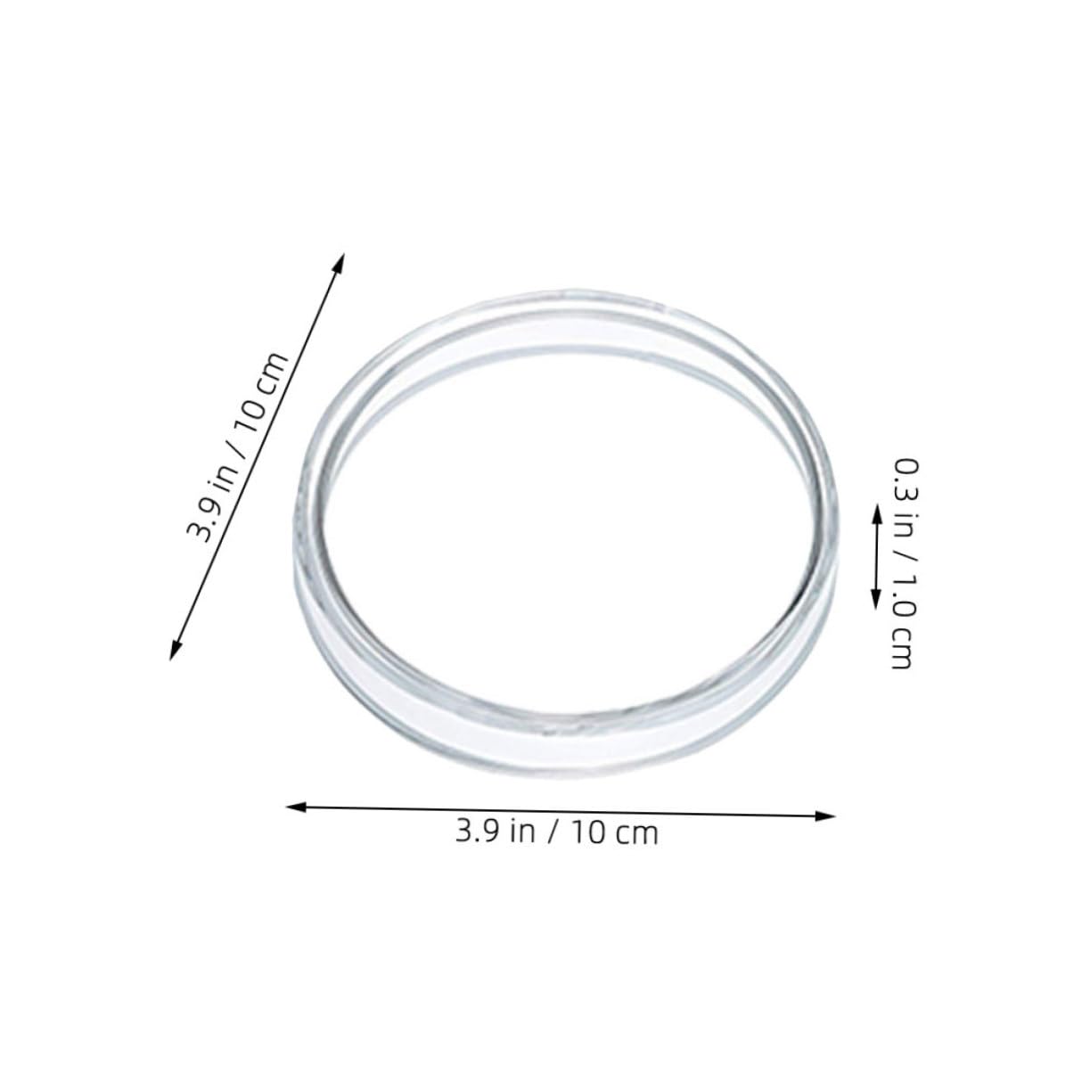 TOPBATHY 5 Set Piastra Petri in Plastica Piastra Di Coltura Cellulare Laboratorio Piastra Di Coltura Tissutale Tessuto Piastre Per Colture Cellulari Capsula Di Petri Vuota 10 Pezzi * 5