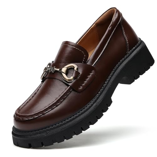 Image of Loafers for Women Chunky Loafers Women Womens Loafer Shoes Platform Heel