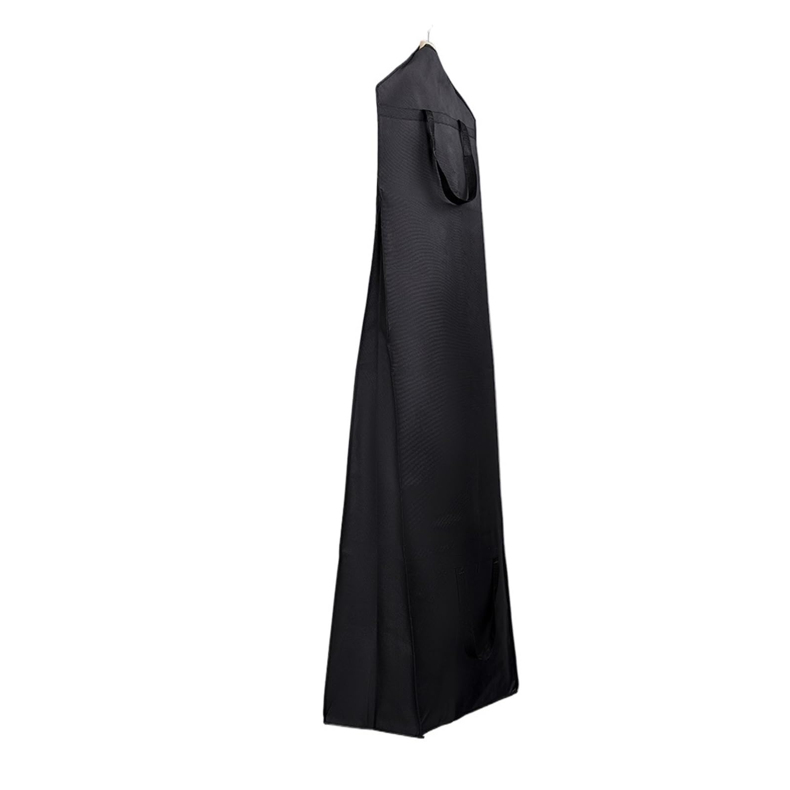 Cubierta Plegable para Ropa Bolsa de almacenamiento for vestidos novia tela no tejida engrosada, doble propósito, duradera, con cremallera completa, funda protectora for(Black)