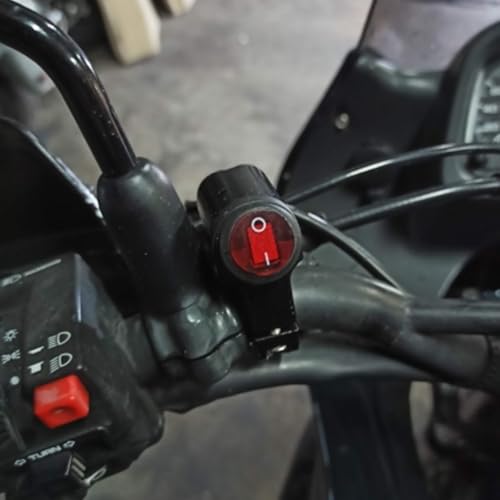 Interruptor de luces de motocicleta de 12V con doble switch estanco 5