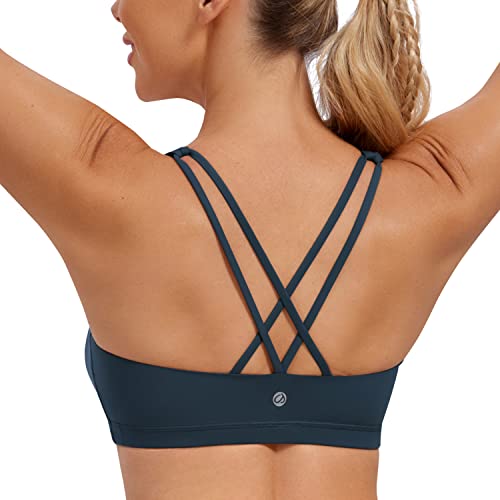 CRZ YOGA Damen Yoga Sport BH - Gekreuzte Rücken Crop Tops...