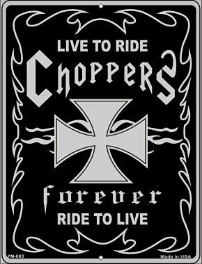 Live To Ride Novelty Mini Metal Parking Sign PM-003