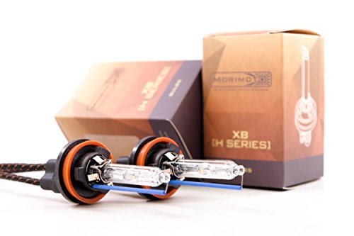 Morimoto XB HID Xenon Headlight or Fog Light Bulbs H11B / H9 / H8, Pure White 5000K Kelvin (Pair)