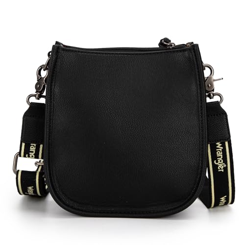 Image of Wrangler Small Crossbody Bag for Women, Mini Shoulder Purse with Adjustable Strap, Vegan Leather Phone Purse