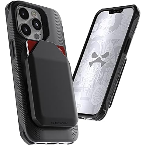 Ghostek EXEC iPhone 13 mini Wallet Case with Removable Card Holder for MagSafe Charger and Supports Magnetic Car Vent Mounts Protective Covers Designed for 2021 Apple iPhone 13 mini (5.4 inch) (Black) Cover