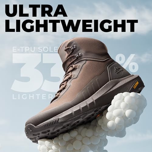 Image of NORTIV 8 Men's Tactical Hiking Lightweight Cushion Sole for Work All Day Side Zipper Motorcycle Combat Military Boot Arch Support 8 Inches Terrascope